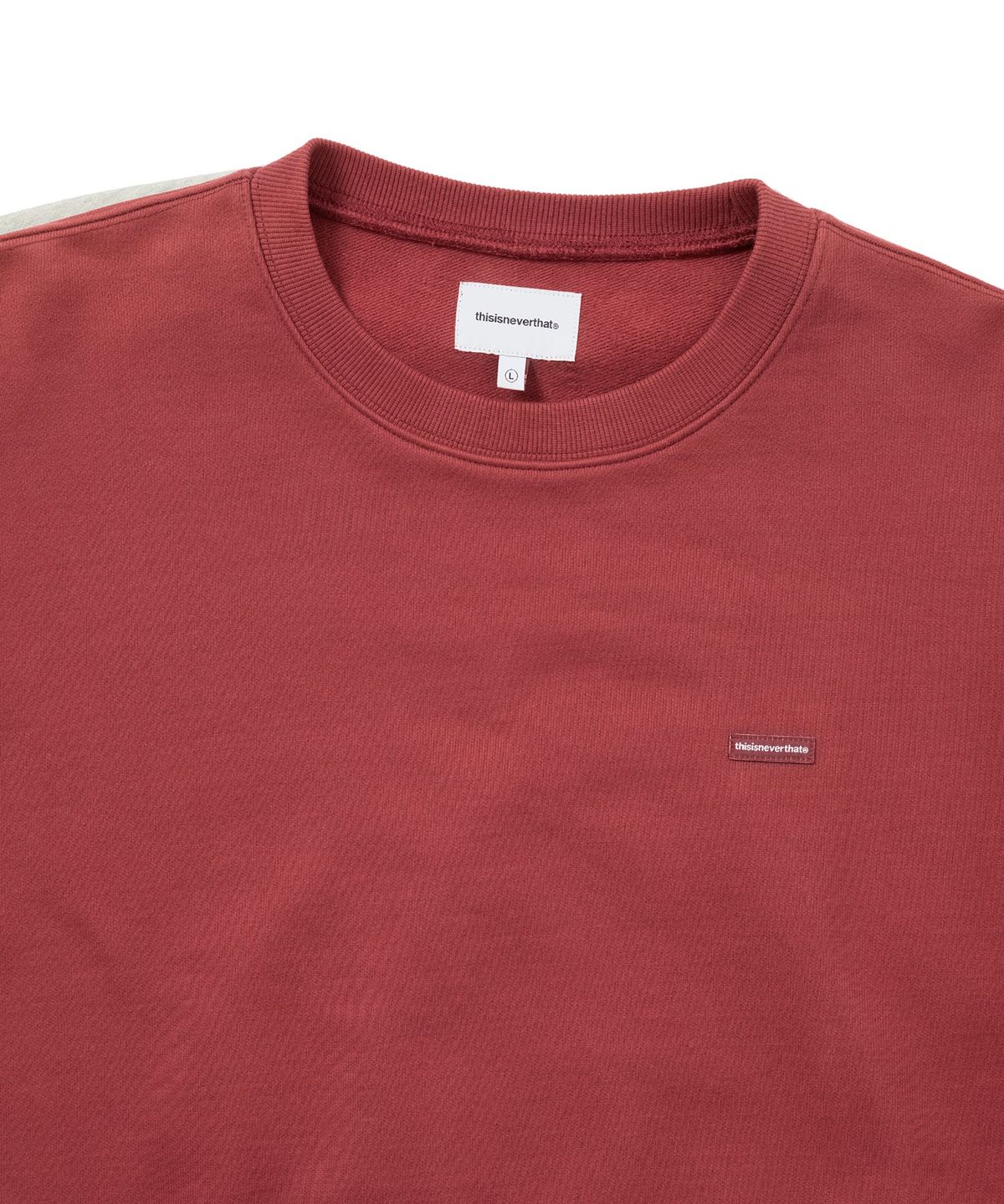 디스이즈네버댓(THISISNEVERTHAT) T.N.T. Classic HDP Crewneck Garnet