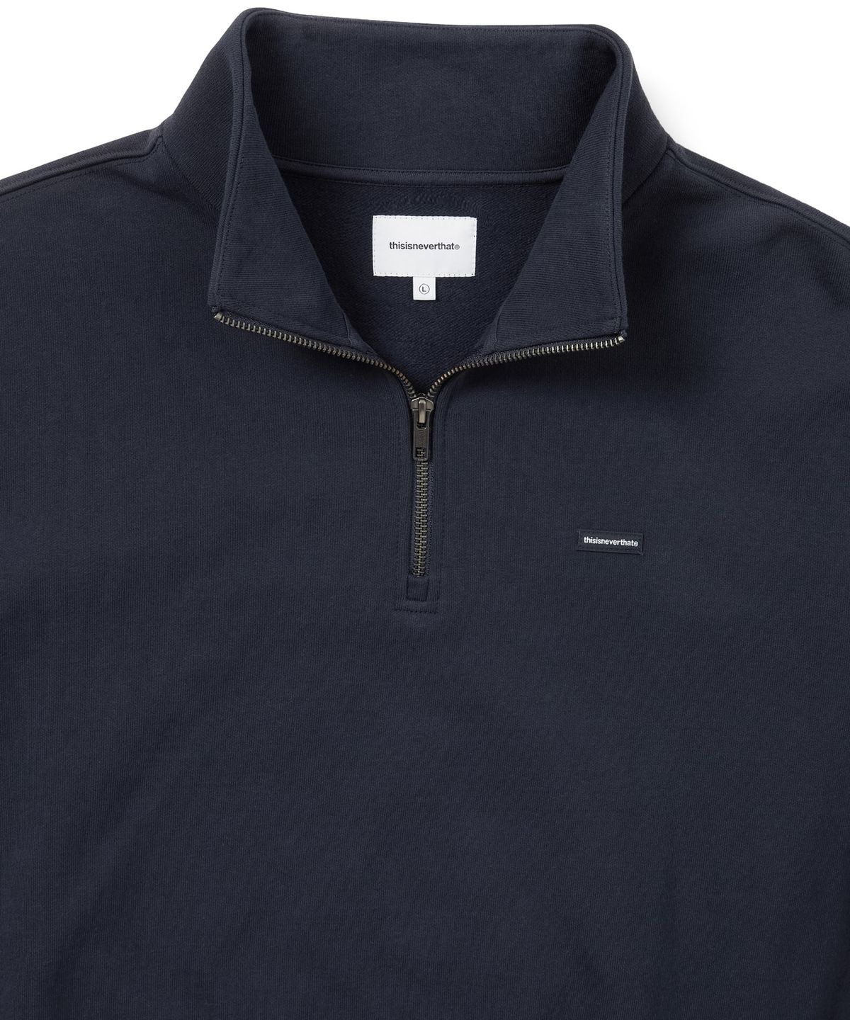 디스이즈네버댓(THISISNEVERTHAT) T.N.T. Classic HDP Half Zip Sweatshirt Navy