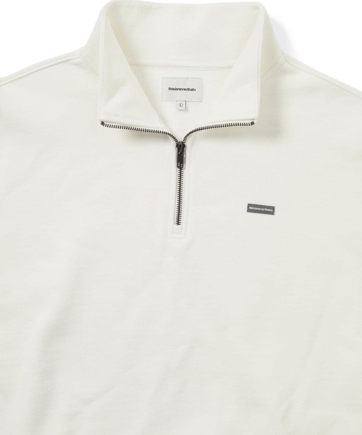 디스이즈네버댓(THISISNEVERTHAT) T.N.T. Classic HDP Half Zip Sweatshirt Natural