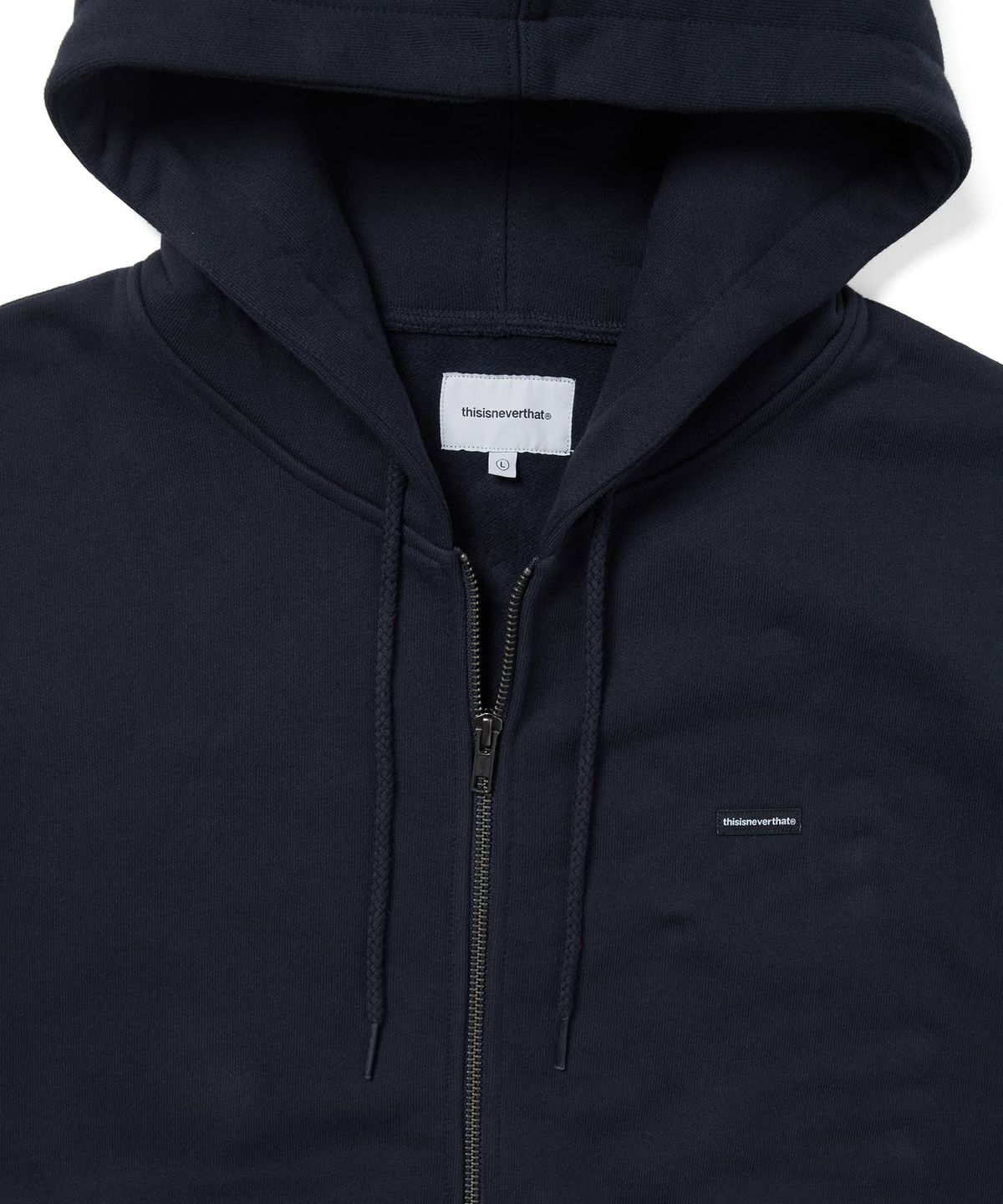 디스이즈네버댓(THISISNEVERTHAT) T.N.T. Classic HDP Zip Up Sweat Navy