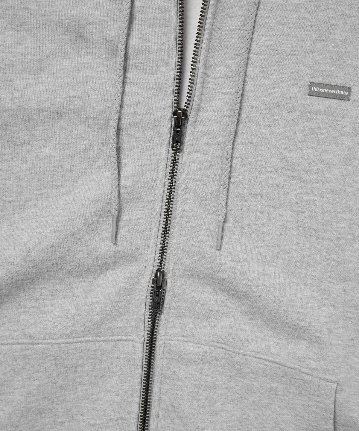 디스이즈네버댓(THISISNEVERTHAT) T.N.T. Classic HDP Zip Up Sweat Heather Grey