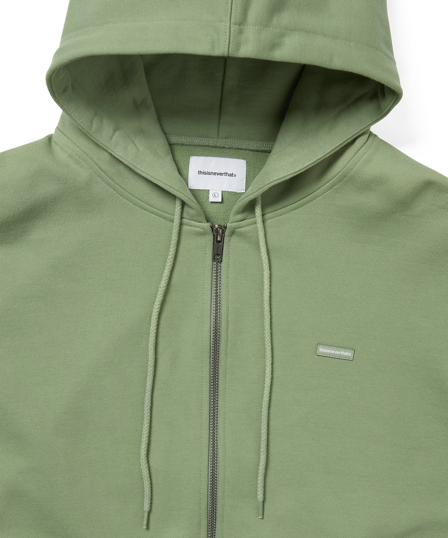 MUSINSA | thisisneverthat T.N.T. Classic HDP Zip Up Sweat Faded Green