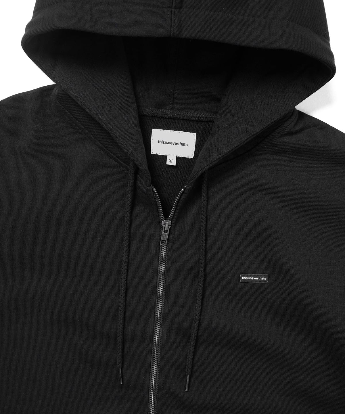 디스이즈네버댓(THISISNEVERTHAT) T.N.T. Classic HDP Zip Up Sweat Black