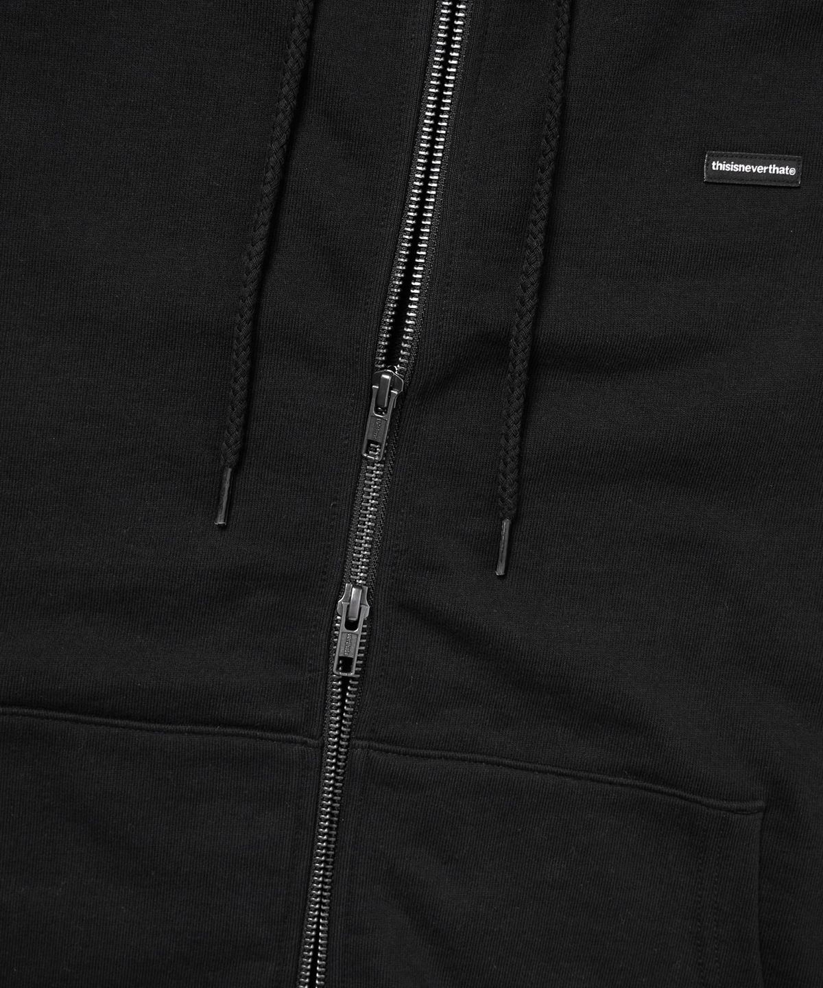 디스이즈네버댓(THISISNEVERTHAT) T.N.T. Classic HDP Zip Up Sweat Black