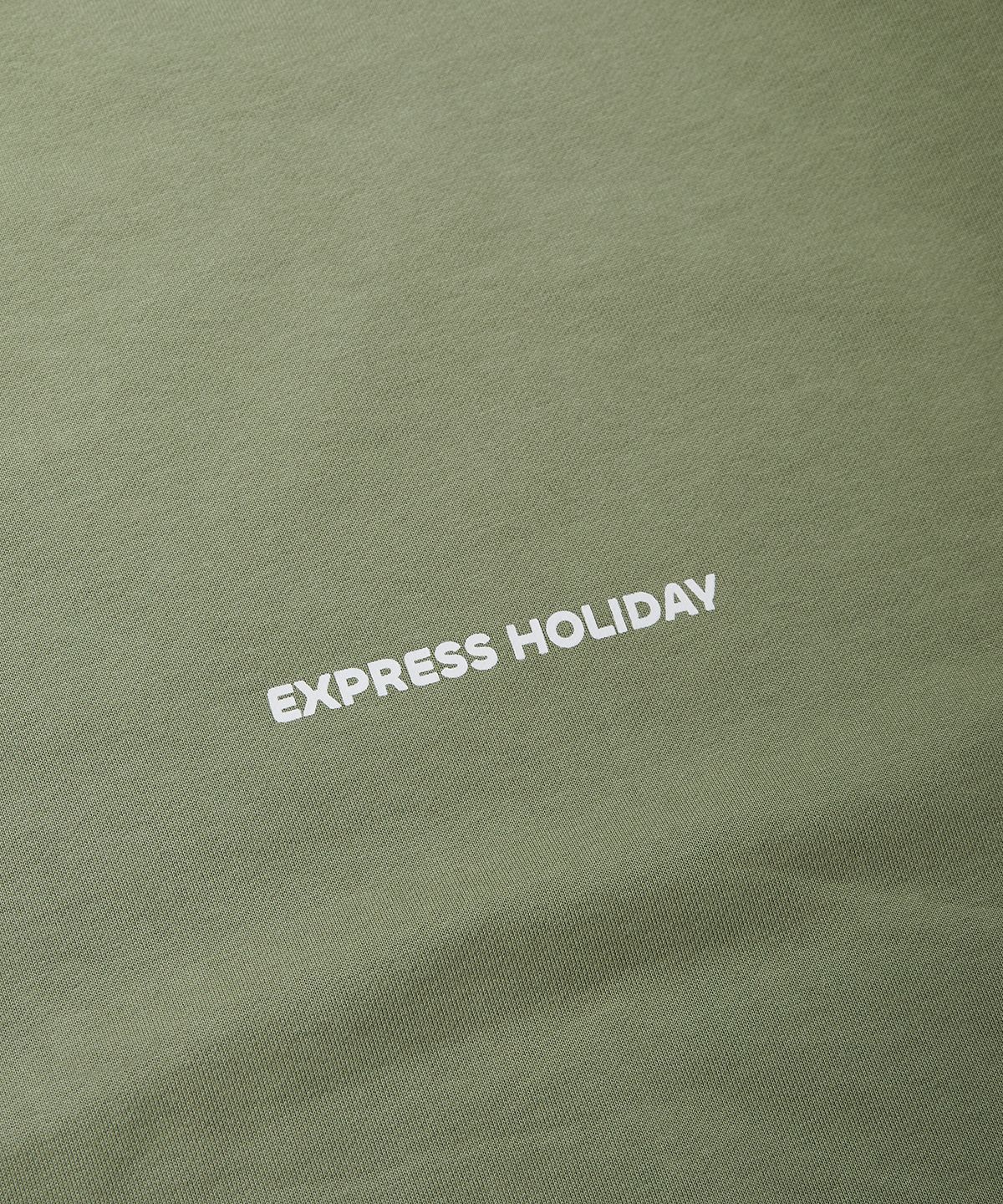 익스프레스홀리데이(EXPRESSHOLIDAY) 러쉬아웃 타임 스웨트셔츠_더스티그린