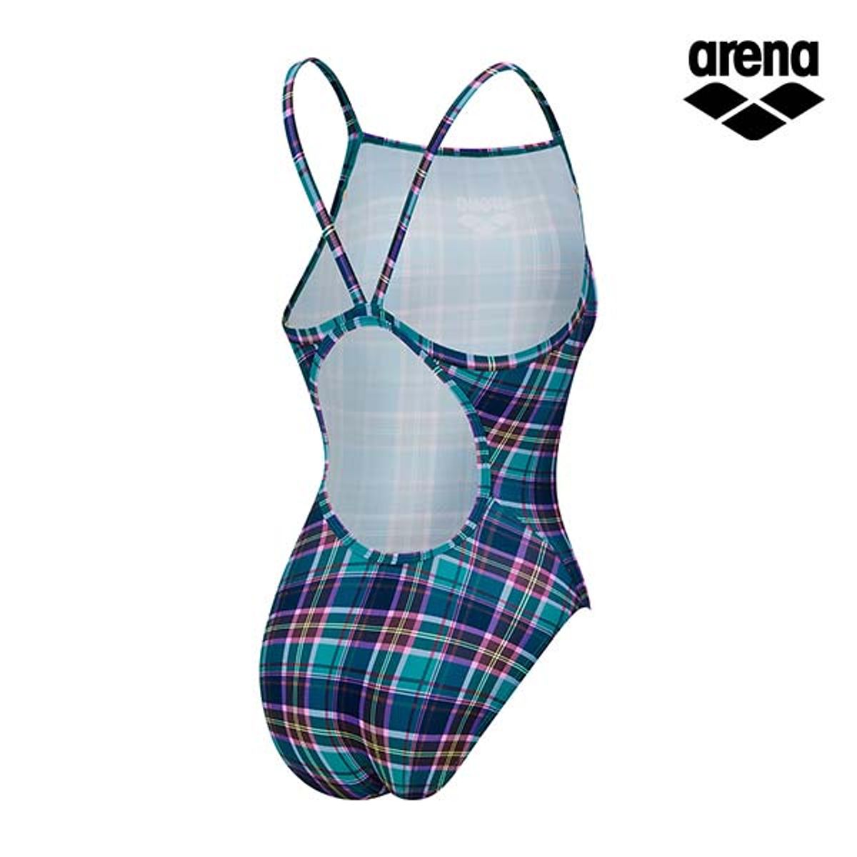 아레나(ARENA) 컨트리 체크 원피스 싱글 수퍼플라이백 A5FL1LO05MNT
