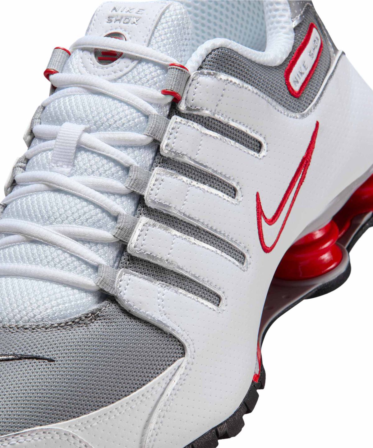 나이키(NIKE) 샥스 NZ M - 화이트:스포츠 레드:쿨 그레이:메탈릭 실버 / 378341-104