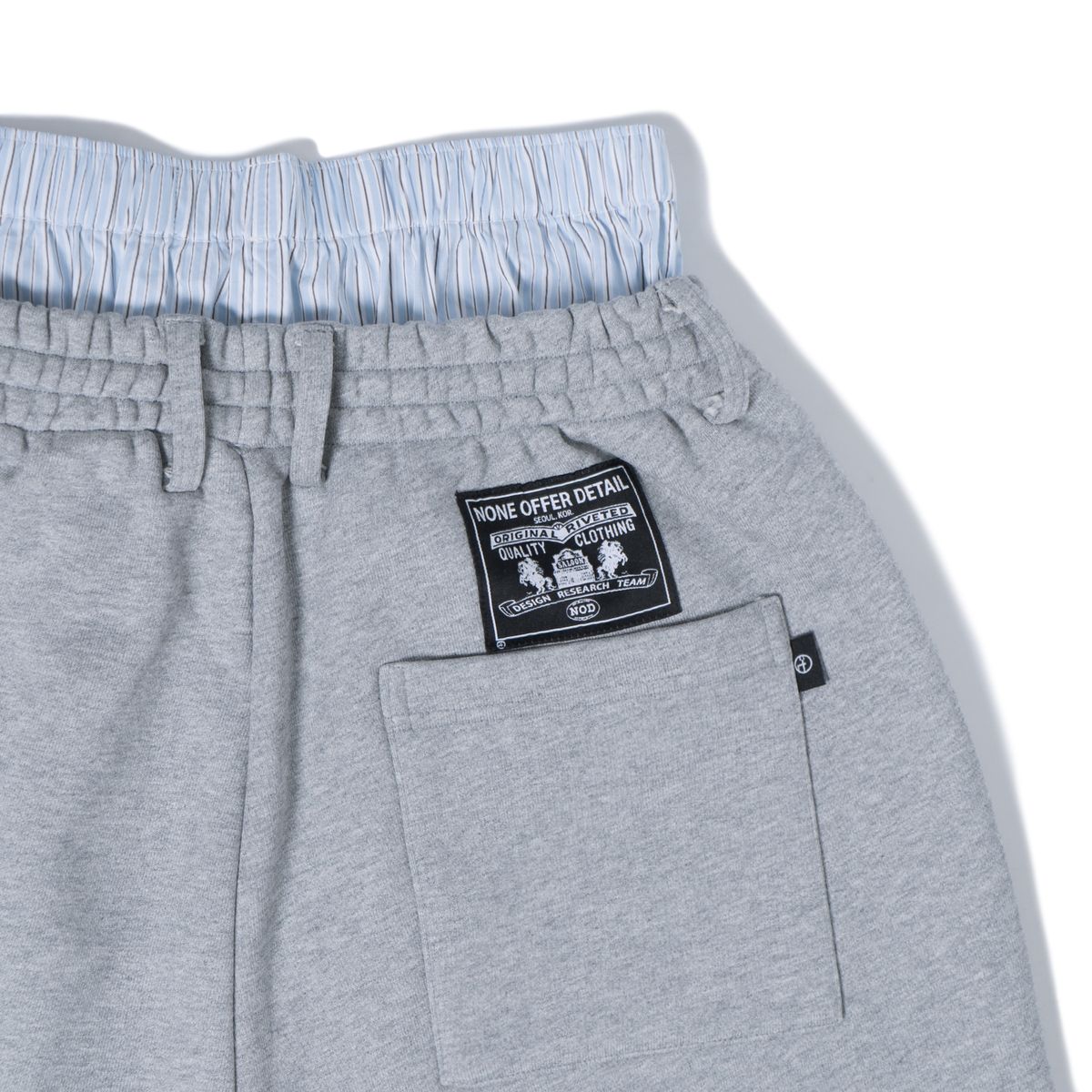 노드(NOD) Trunk Sagging Baggy Sweatpants (Grey)