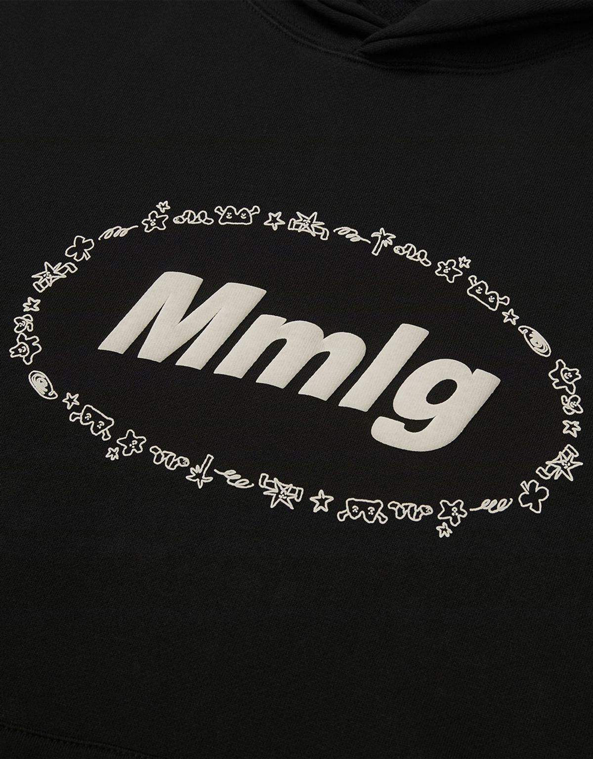 엠엠엘지(MMLG) [Mmlg] MMLG EARTH SKETCH HOODIE (EVERY BLACK)