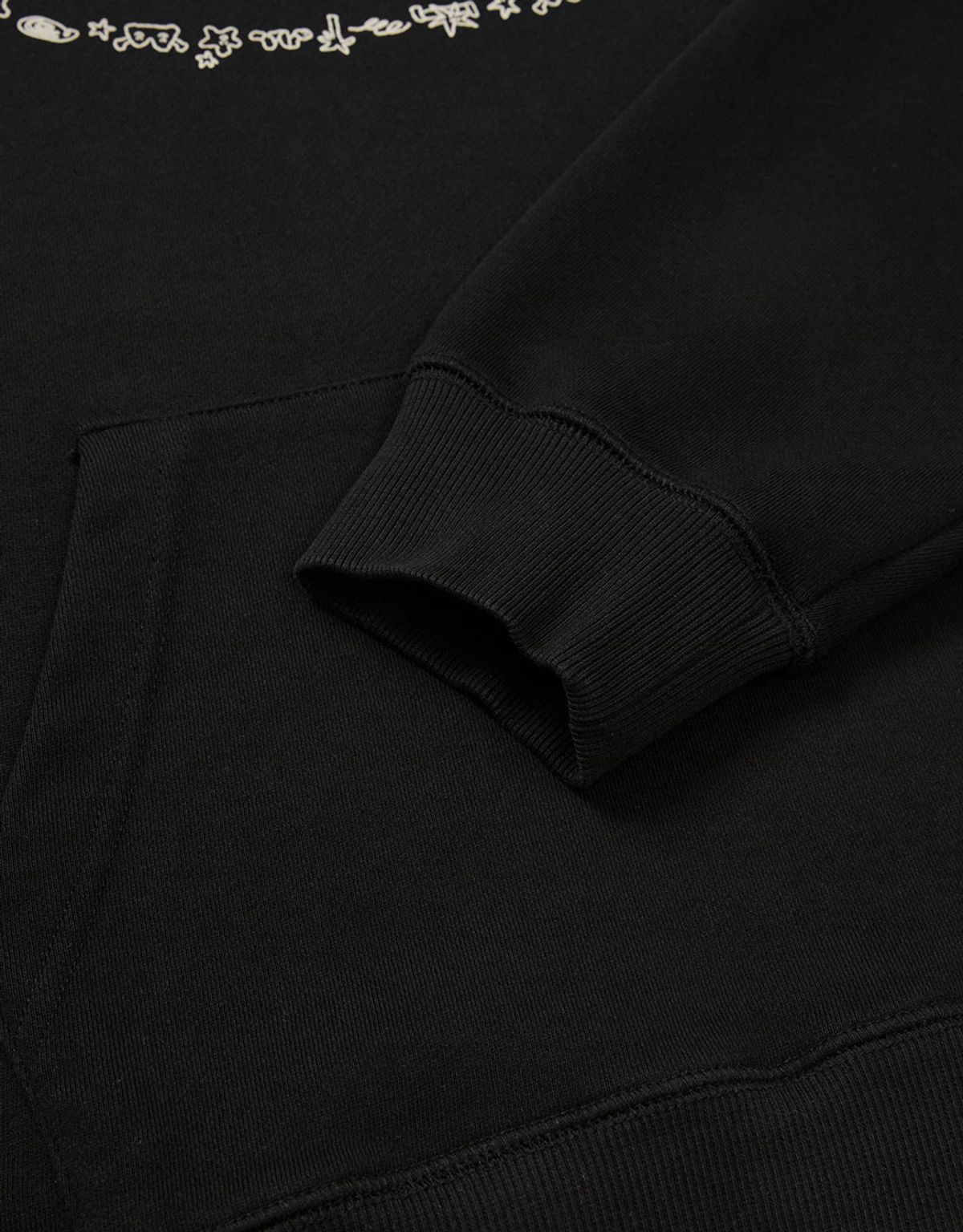 엠엠엘지(MMLG) [Mmlg] MMLG EARTH SKETCH HOODIE (EVERY BLACK)