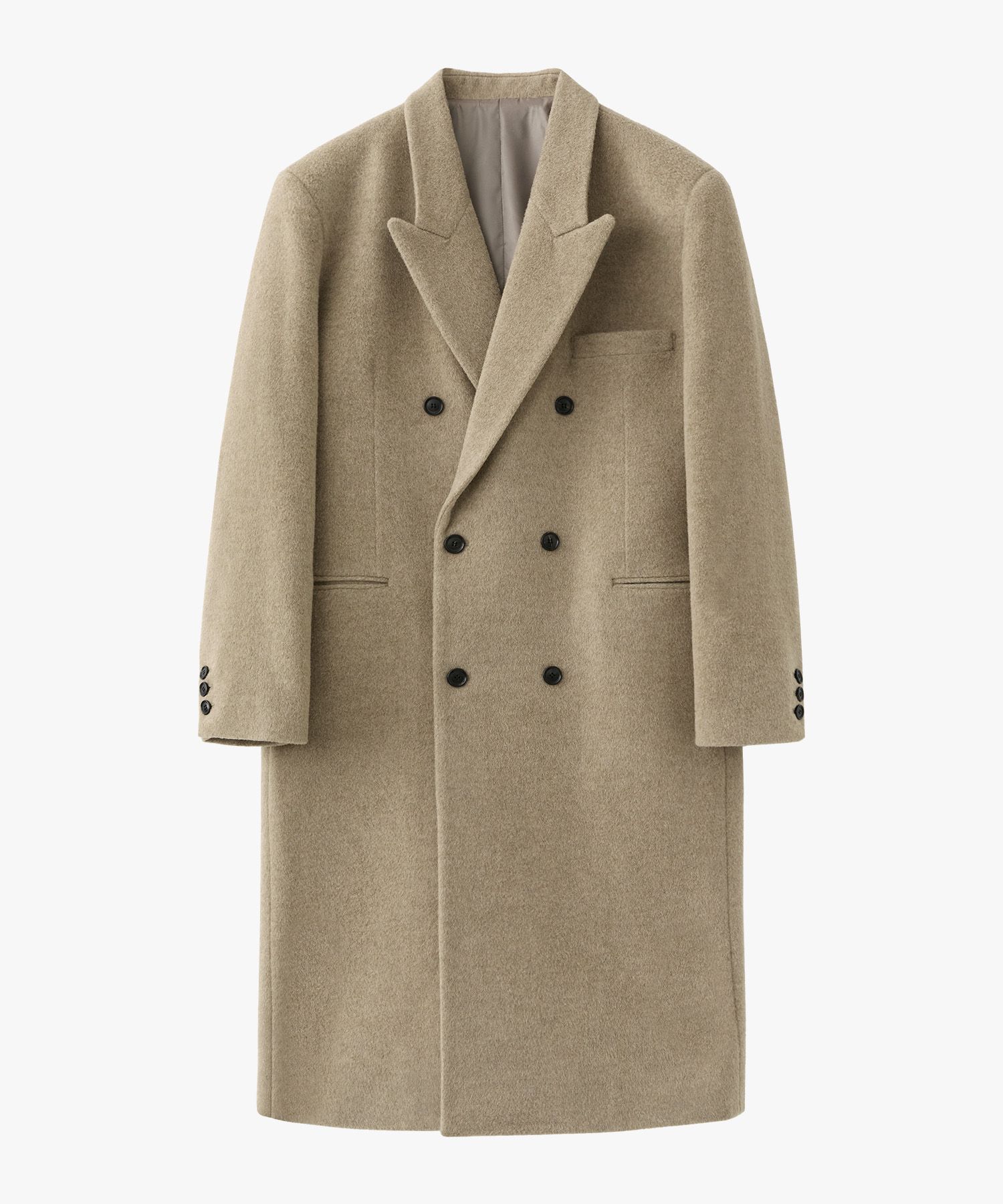 MUSINSA公式 | SUARE WOMEN (ウィメンズ)ウール100ロングコートベージュ