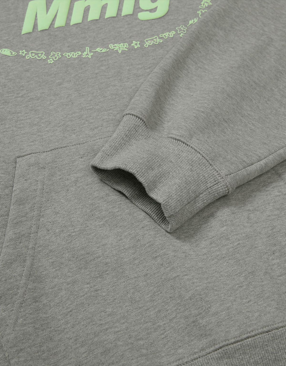 엠엠엘지(MMLG) [Mmlg] MMLG EARTH SKETCH HOODIE (EVERY GREY)