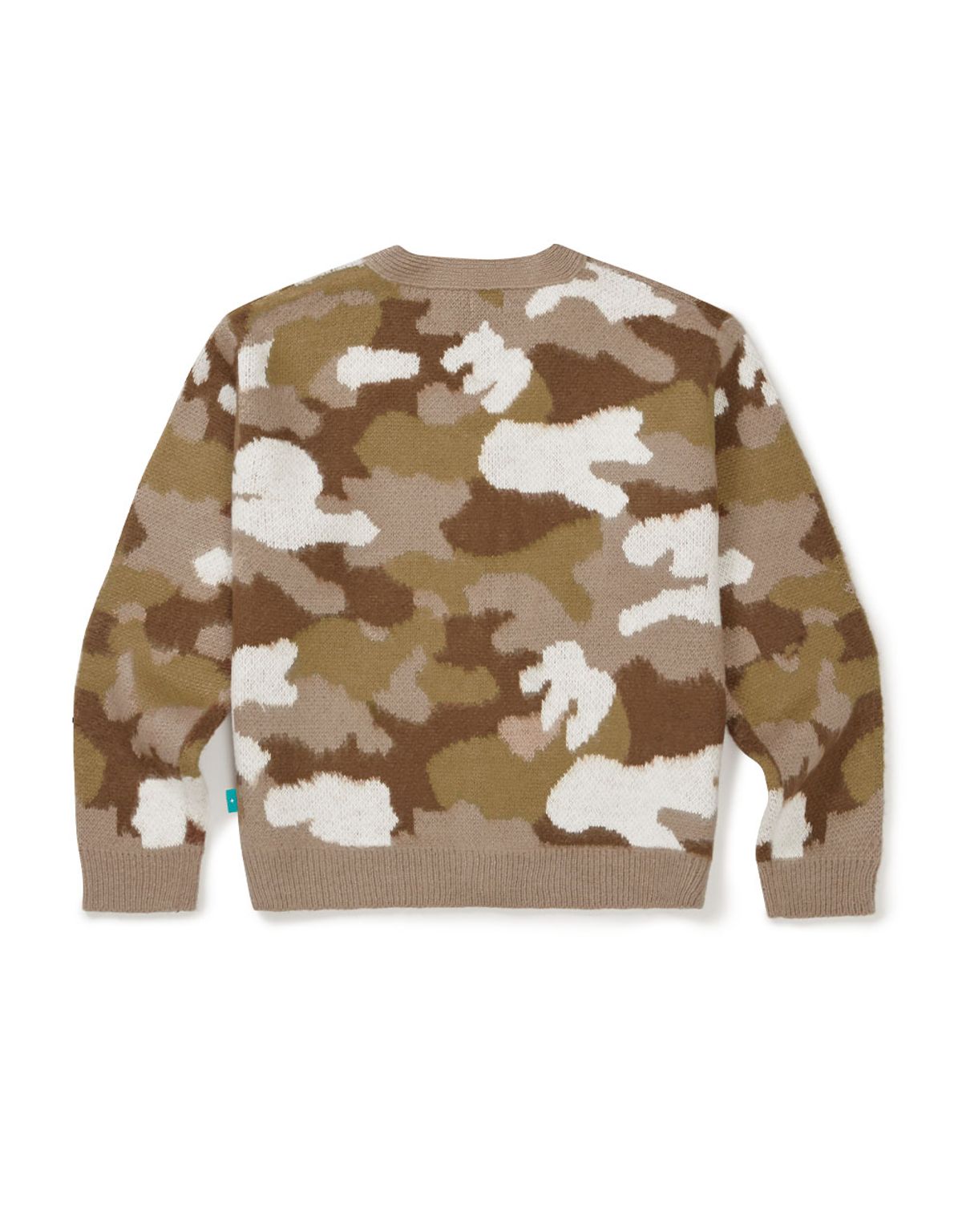 엠엠엘지(MMLG) [Mmlg] CAMO MENDED PLAY CARDIGAN (BEIGE)
