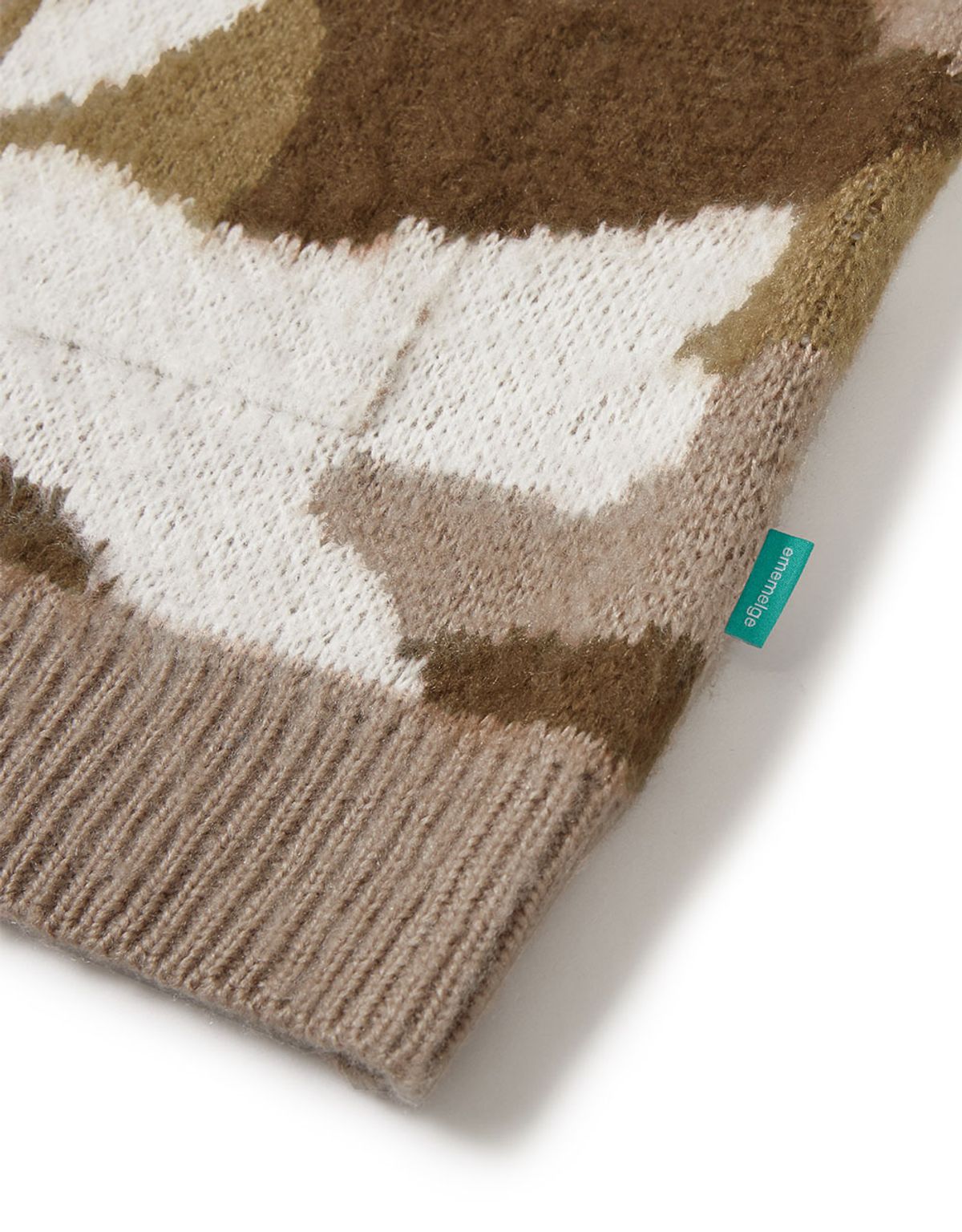 엠엠엘지(MMLG) [Mmlg] CAMO MENDED PLAY CARDIGAN (BEIGE)