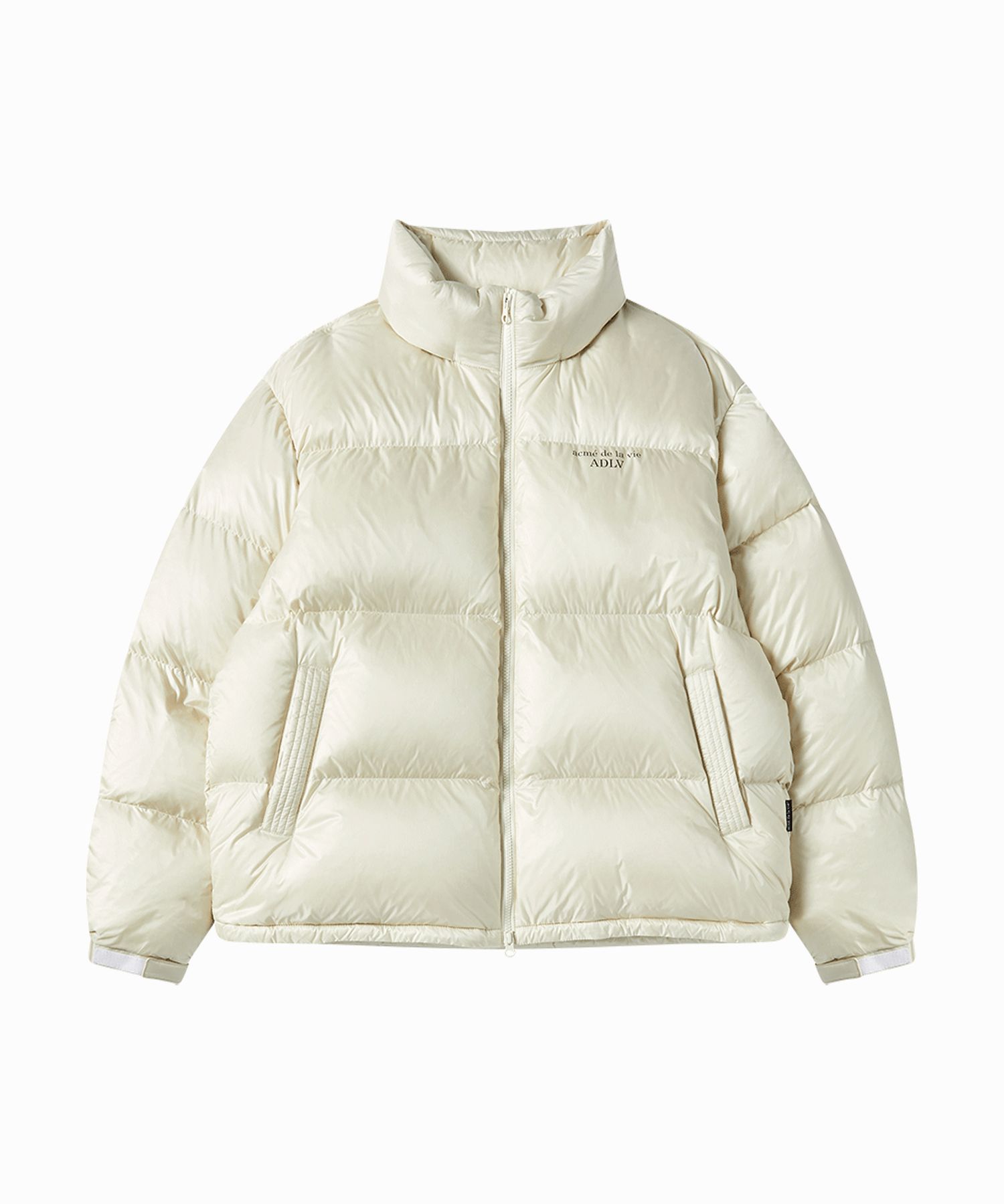 MUSINSA | acmé de la vie STITCH BASIC LOGO SHORT DUCK DOWN JACKET