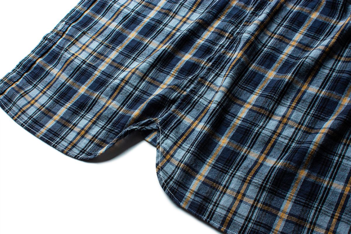 더 레스큐(THE RESQ) FLANNEL TEDDY SHIRT [NAVY BLUE]