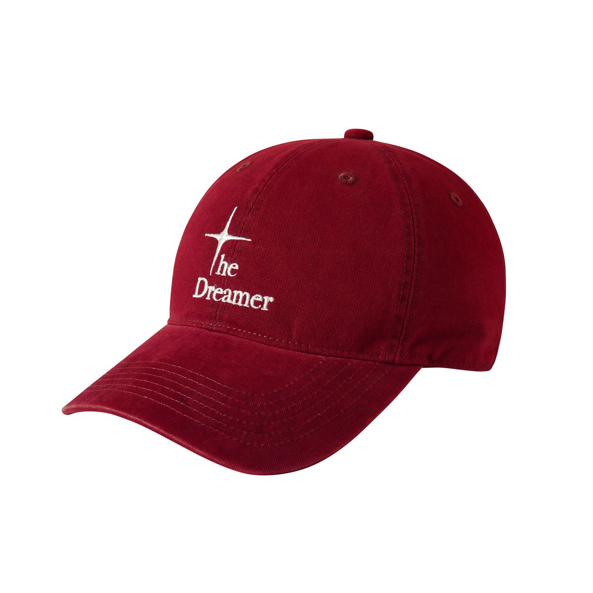 드리머(DREEMR) Washed Casual Logo Ball Cap - Red