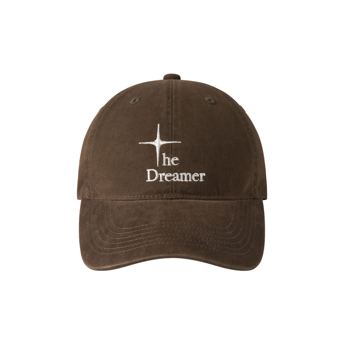 드리머(DREEMR) Washed Casual Logo Ball Cap - Brown
