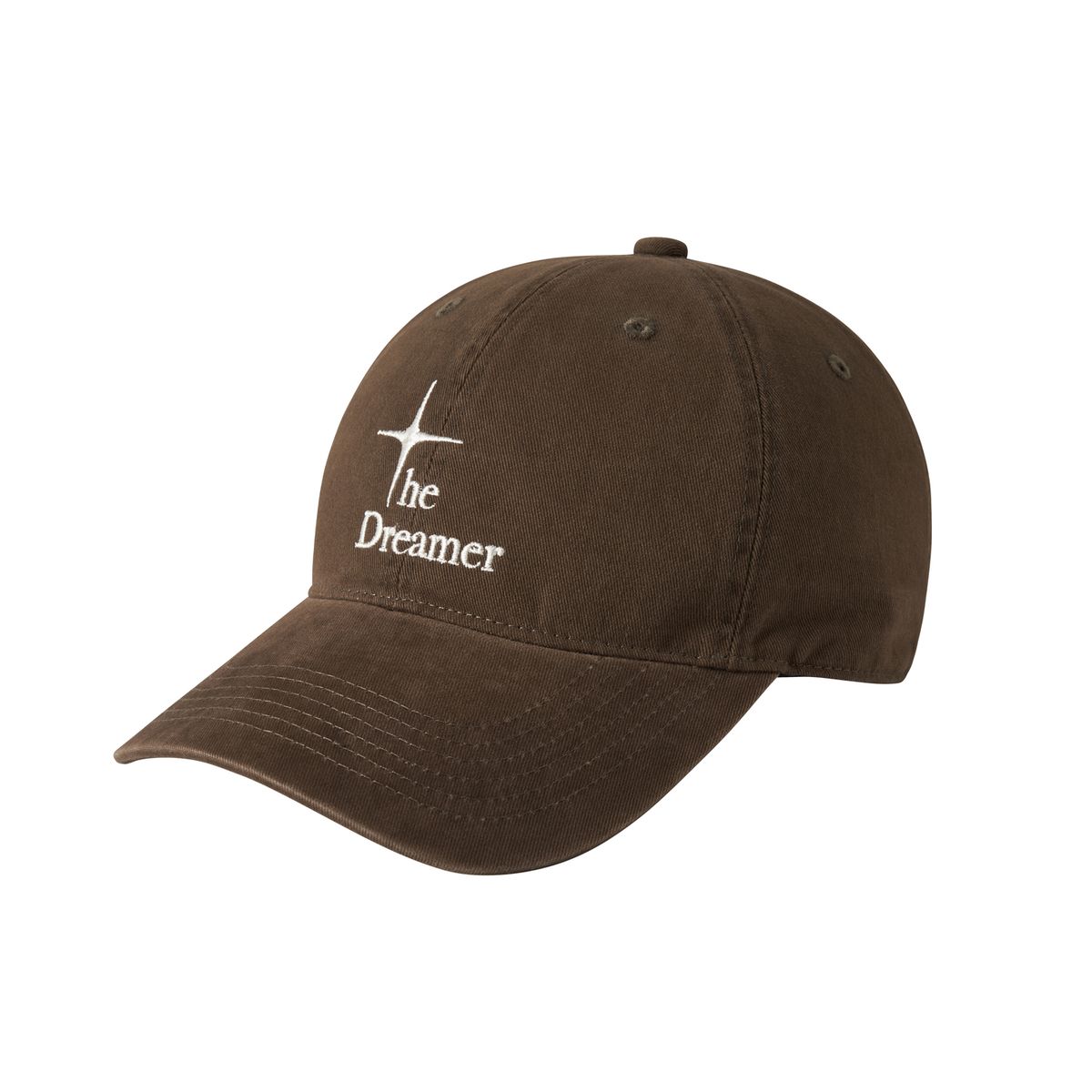 드리머(DREEMR) Washed Casual Logo Ball Cap - Brown