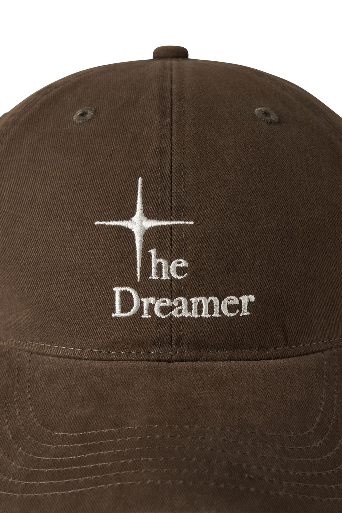 드리머(DREEMR) Washed Casual Logo Ball Cap - Brown