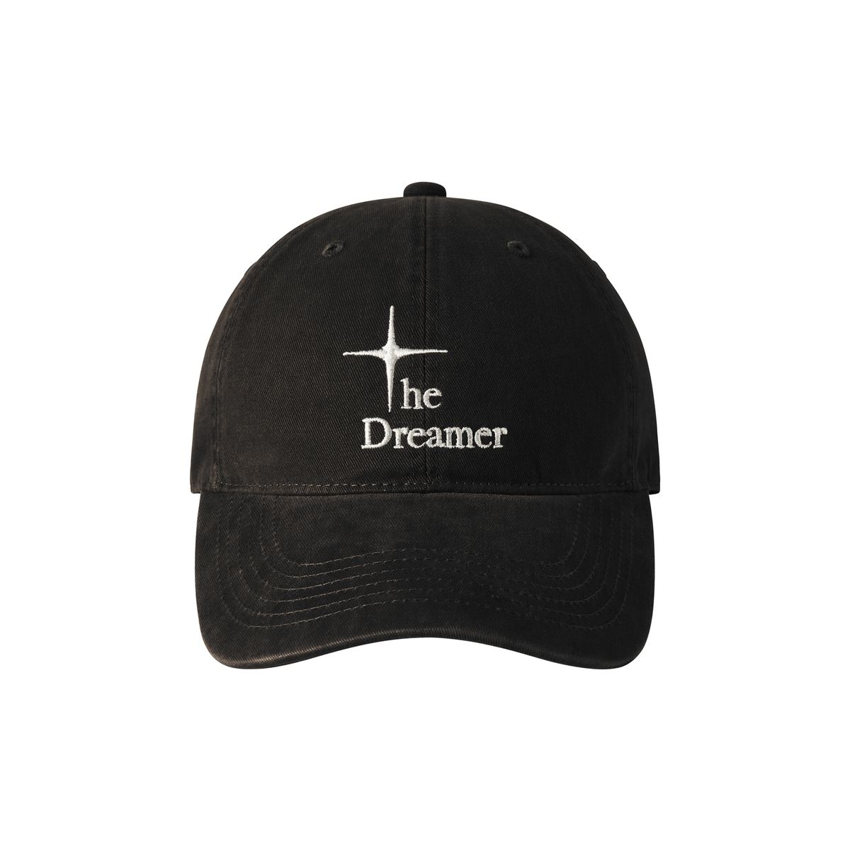 드리머(DREEMR) Washed Casual Logo Ball Cap - Black