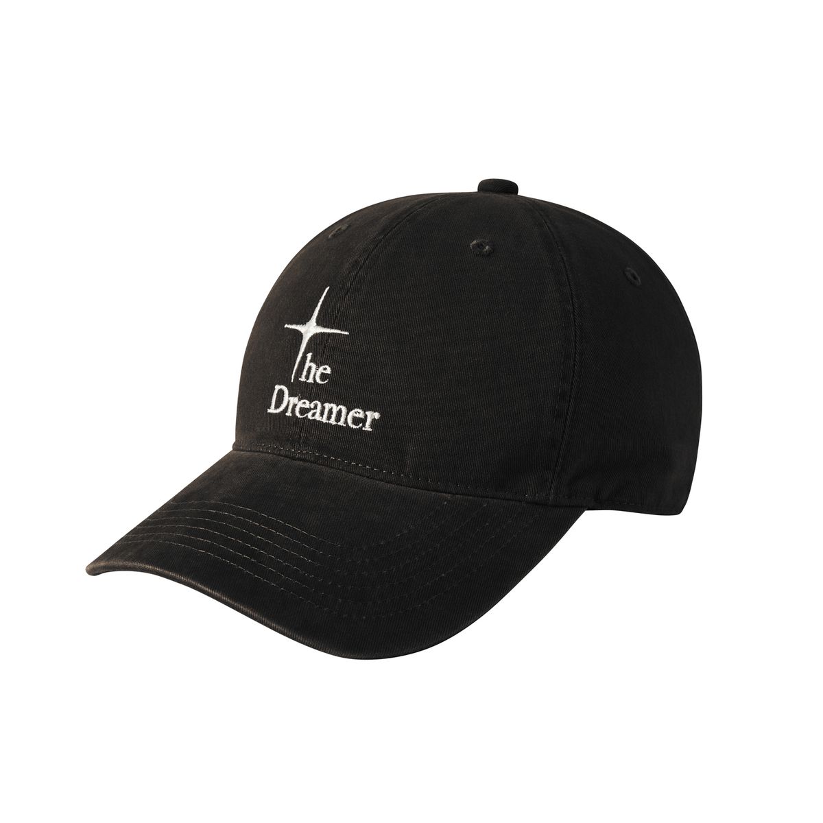 드리머(DREEMR) Washed Casual Logo Ball Cap - Black