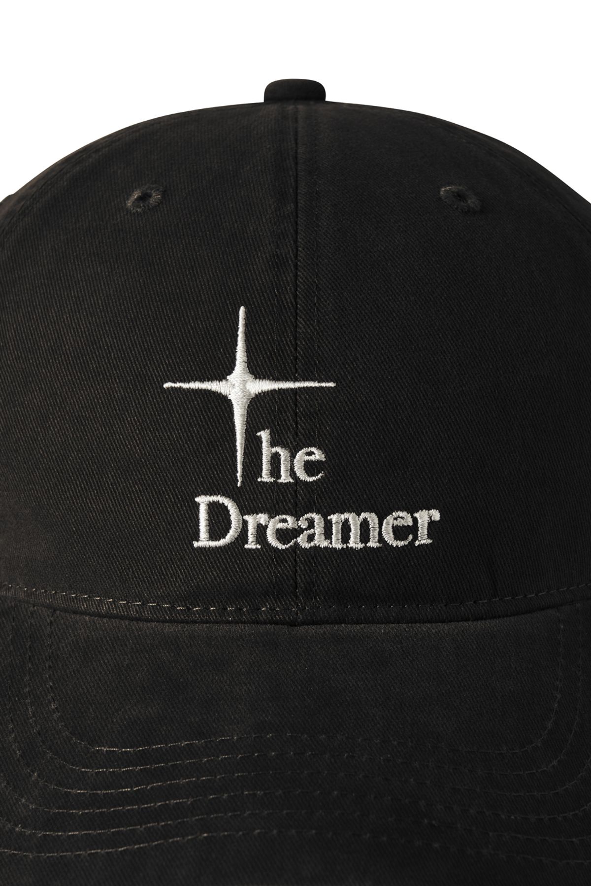 드리머(DREEMR) Washed Casual Logo Ball Cap - Black