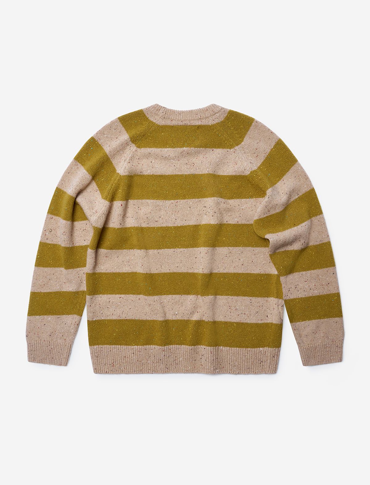 플랫웨이브 인 서울(FLATWAVE IN SEOUL) Noor Wool Stripe Round Knit Sand/Mustard