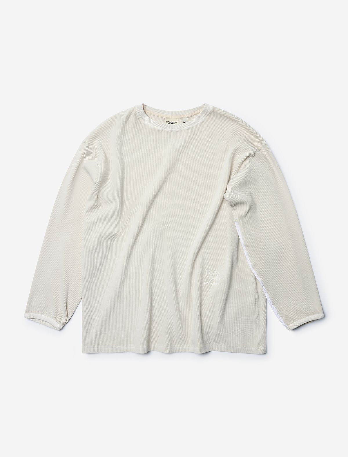 플랫웨이브 인 서울(FLATWAVE IN SEOUL) Tyde Waffle Pigment Longsleeve T-Shirt Beige