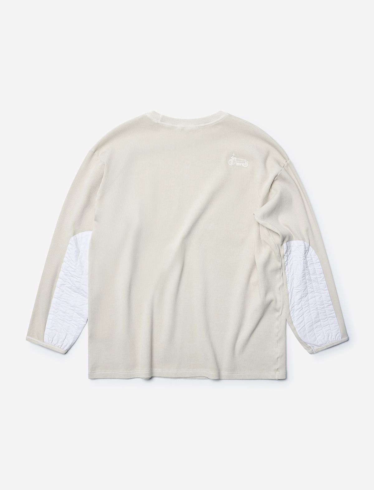플랫웨이브 인 서울(FLATWAVE IN SEOUL) Tyde Waffle Pigment Longsleeve T-Shirt Beige
