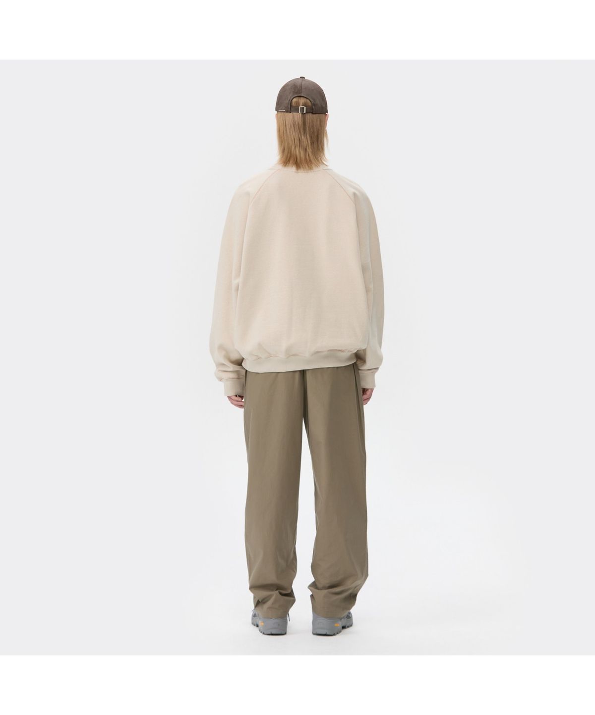 커스텀멜로우(CUSTOMELLOW) Beige Two Tone Sweatshirt CWTAW25622ORX