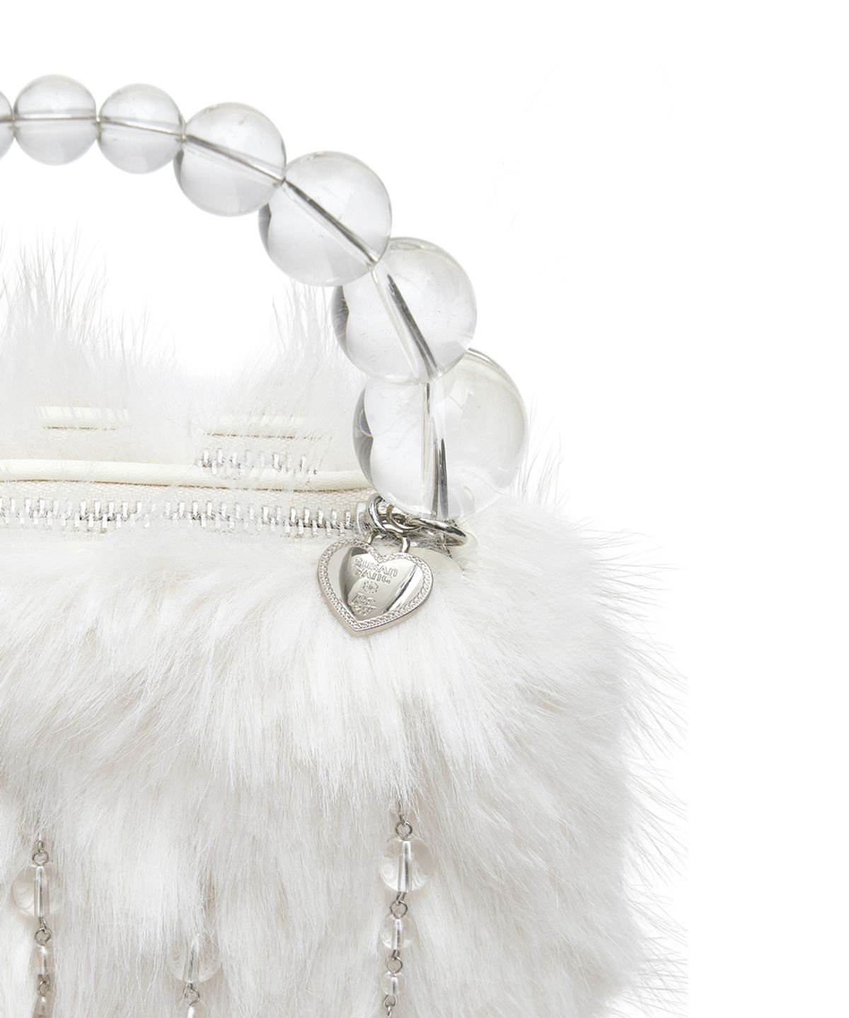 락피쉬웨더웨어(ROCKFISH WEATHERWEAR) [X SUSAN FANG] FURRY BUBBLE RAIN BAG - WHITE