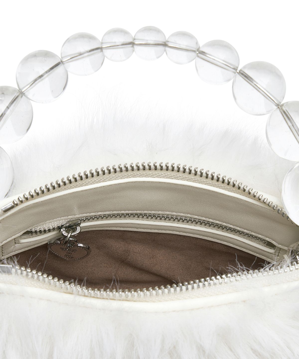 락피쉬웨더웨어(ROCKFISH WEATHERWEAR) [X SUSAN FANG] FURRY BUBBLE RAIN BAG - WHITE