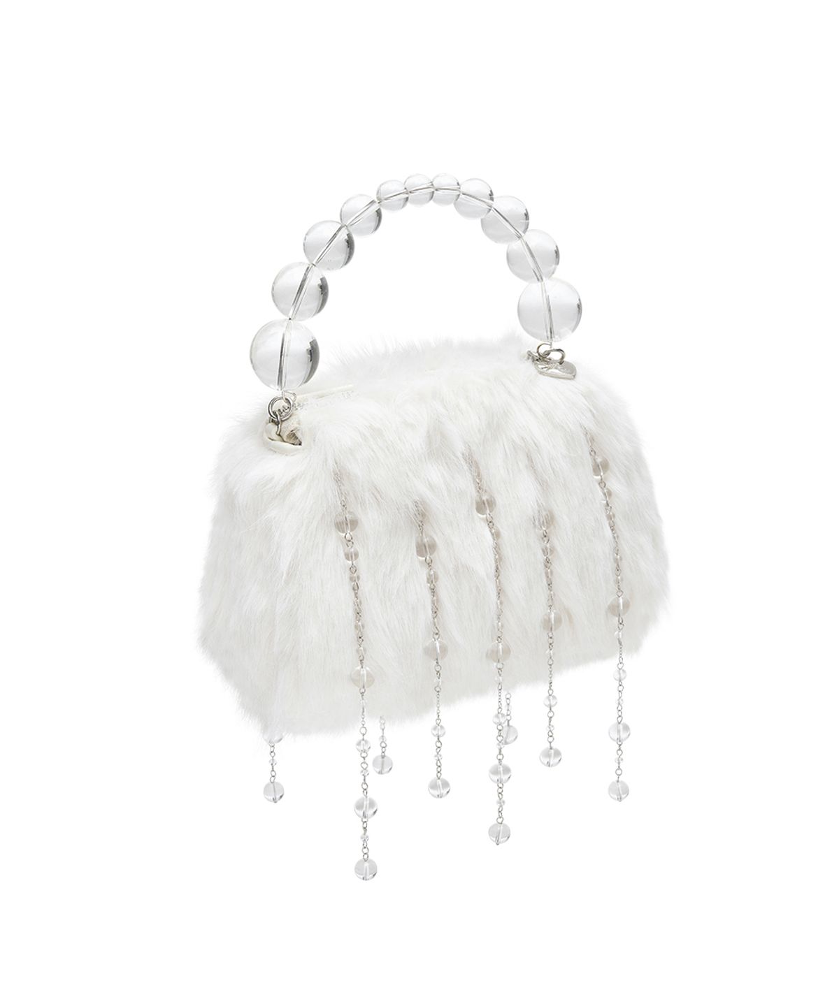 락피쉬웨더웨어(ROCKFISH WEATHERWEAR) [X SUSAN FANG] FURRY BUBBLE RAIN BAG - WHITE