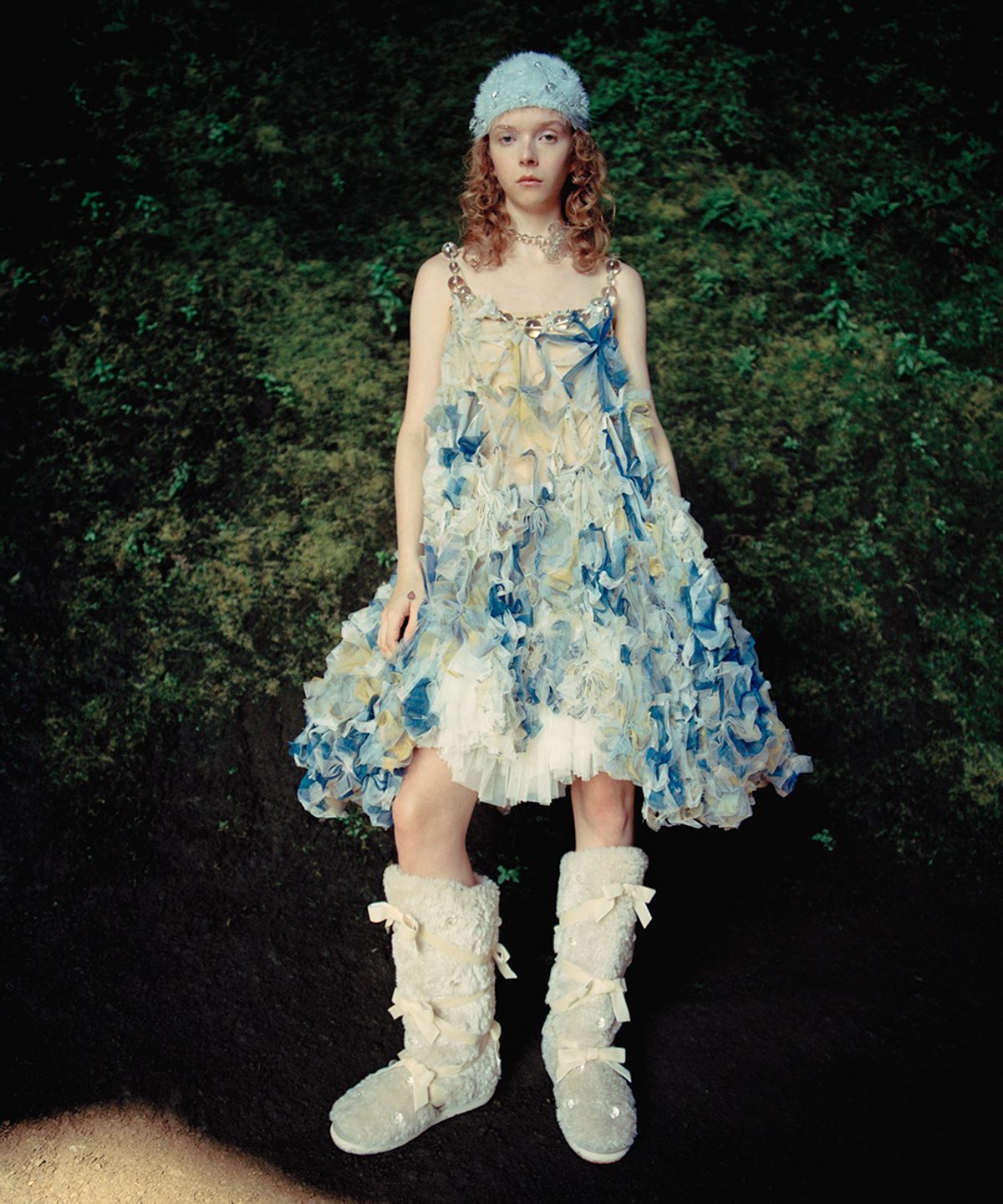 락피쉬웨더웨어(ROCKFISH WEATHERWEAR) [X SUSAN FANG] FURRY BUBBLE HAT - SKY BLUE