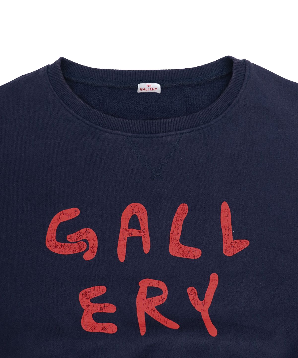 1011갤러리(1011 GALLERY) Gallery Logo Washed Sweatshirts  - Navy