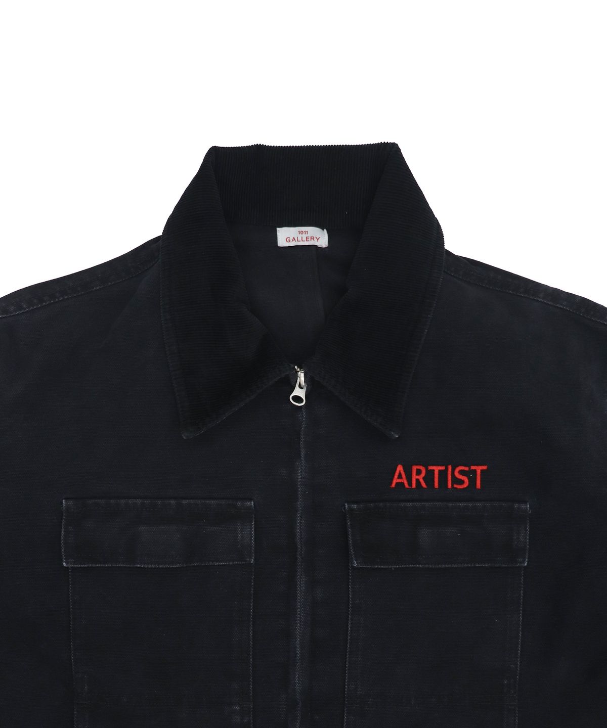 1011갤러리(1011 GALLERY) Gallery Twill Work Jacket - Washed Black