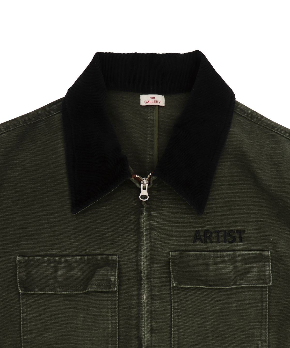 1011갤러리(1011 GALLERY) Gallery Twill Work Jacket - Washed Khaki