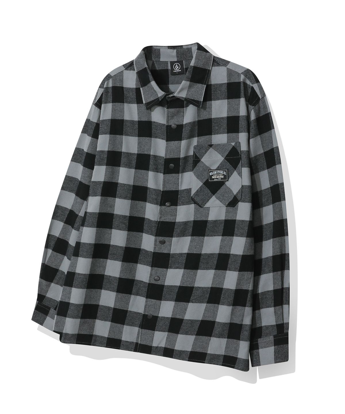볼컴(VOLCOM) 스노우 앤 서프 플라넬 셔츠(블랙)