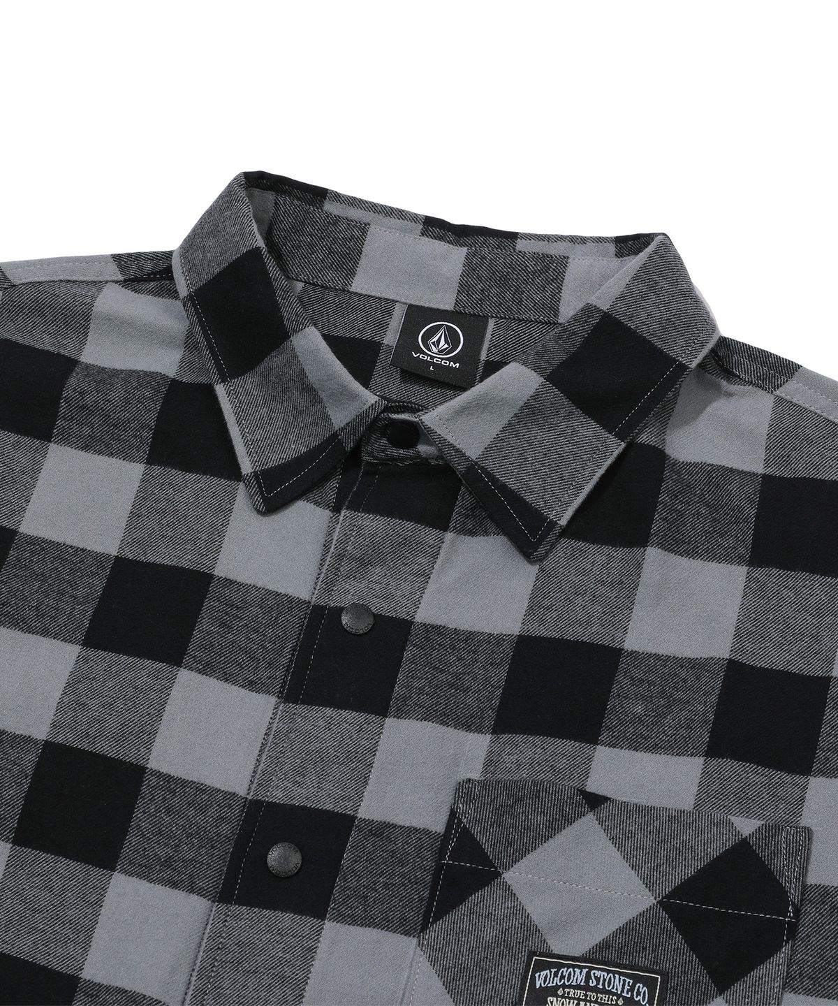 볼컴(VOLCOM) 스노우 앤 서프 플라넬 셔츠(블랙)