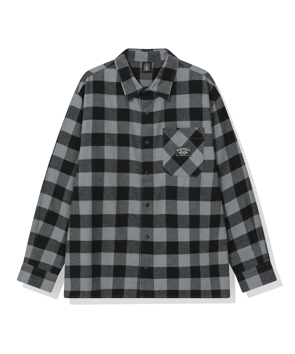 볼컴(VOLCOM) 스노우 앤 서프 플라넬 셔츠(블랙)