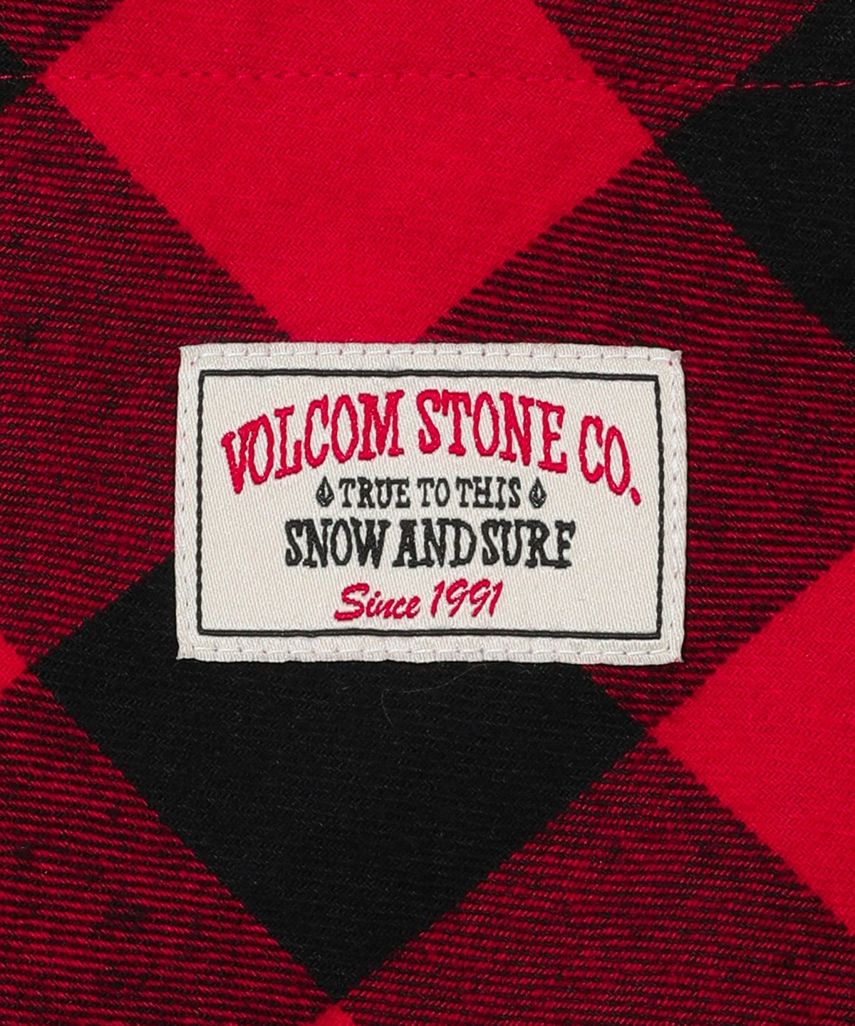 볼컴(VOLCOM) 스노우 앤 서프 플라넬 셔츠(레드)