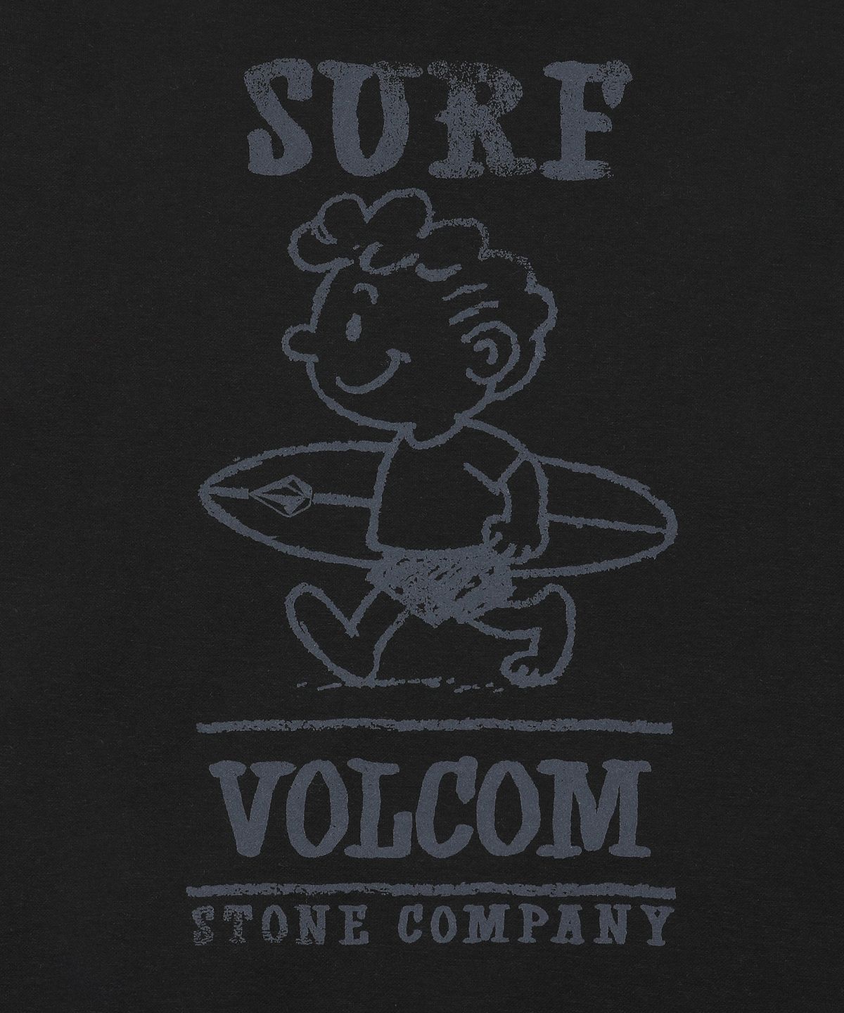 볼컴(VOLCOM) 서프 버디 기모 후드티(블랙)
