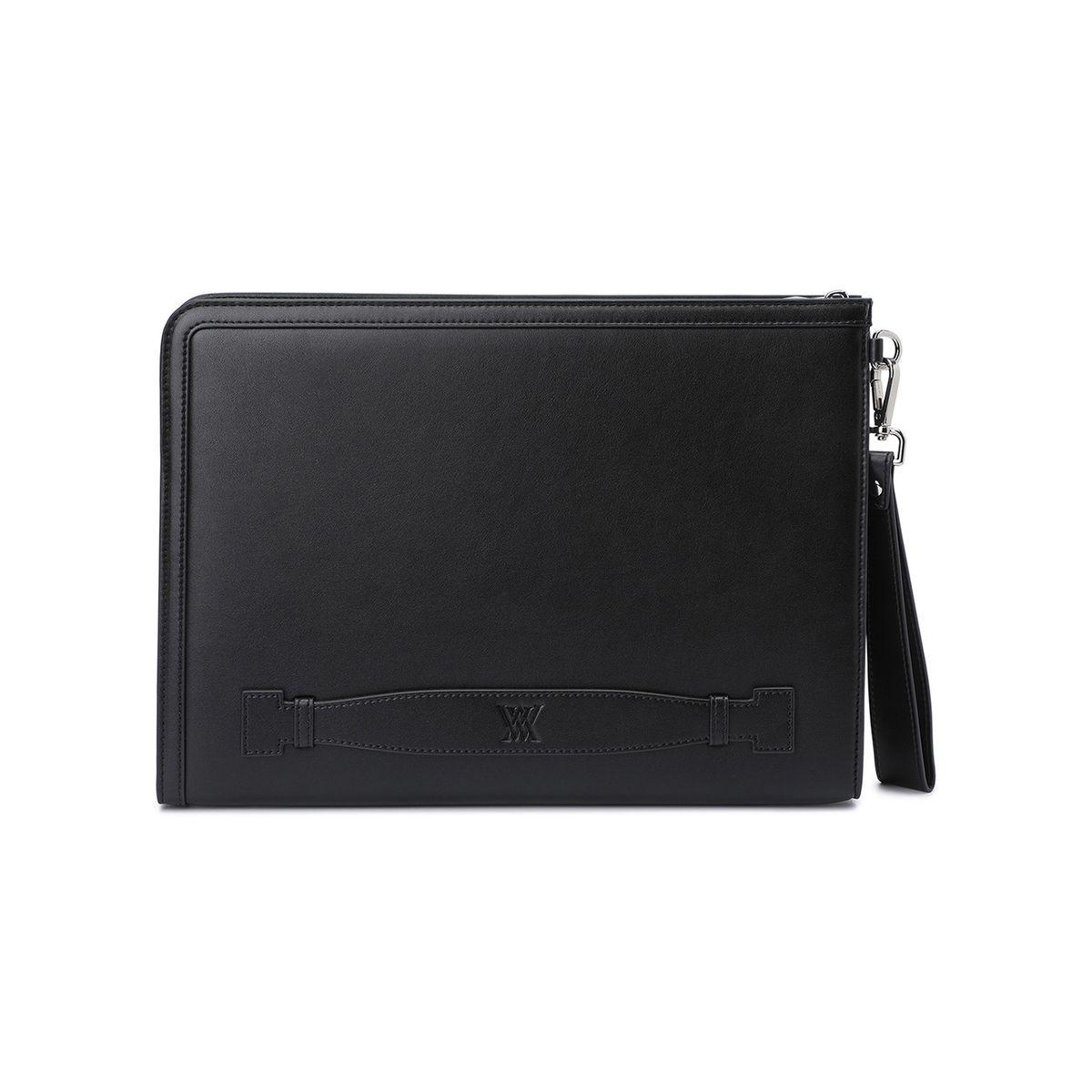 어뉴골프(ANEW GOLF) UNI LOGO INTAGLIO CLUTCH_BK