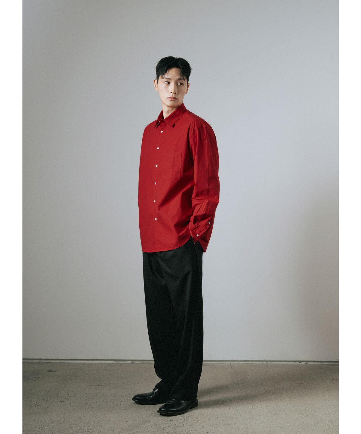 와기(WHAGI) Vintage Architect Shirt (Vintage Red)