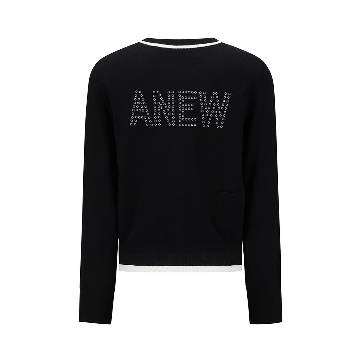 어뉴골프(ANEW GOLF) WOMEN FA FLIP SIDE KNIT CARDIGAN_BK