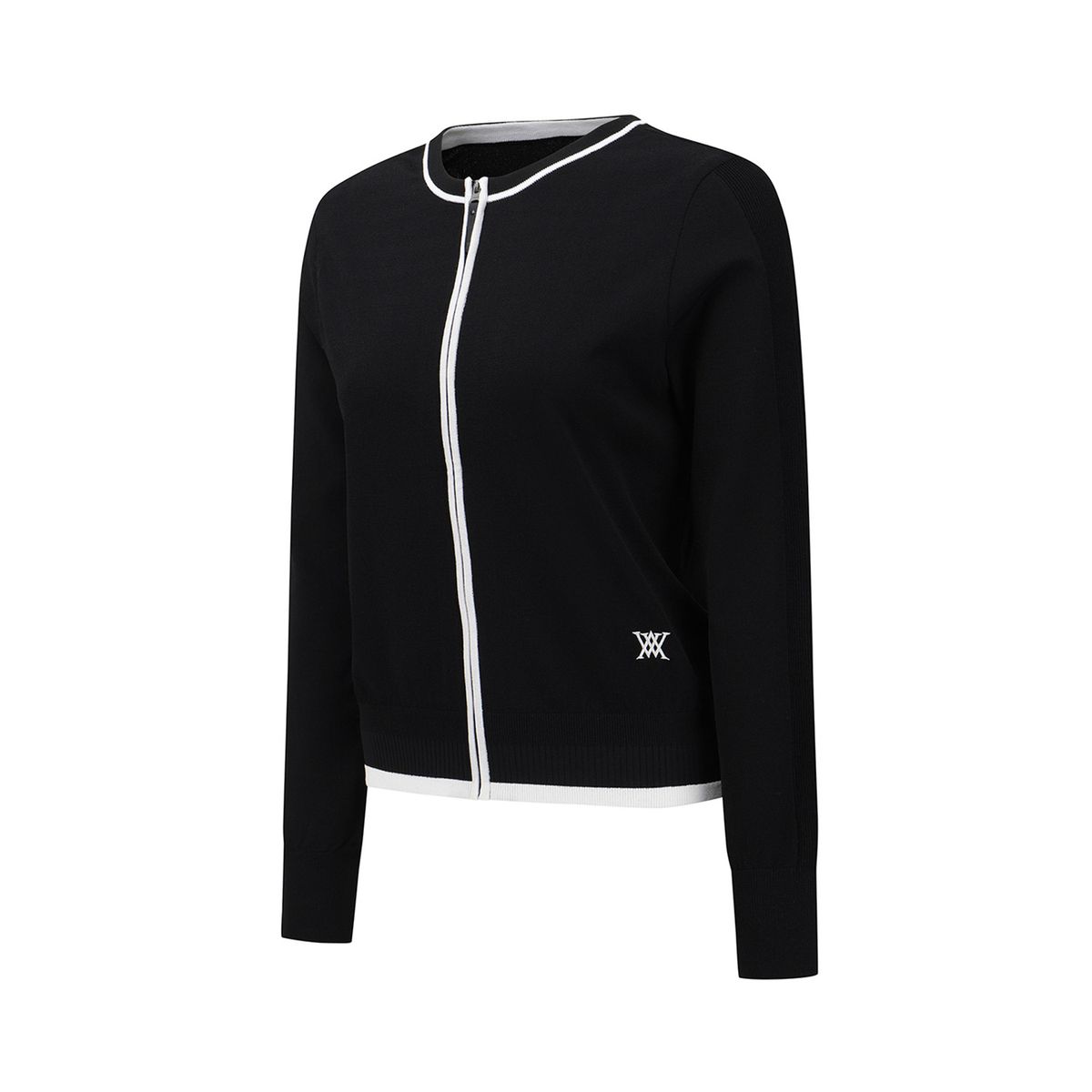 어뉴골프(ANEW GOLF) WOMEN FA FLIP SIDE KNIT CARDIGAN_BK