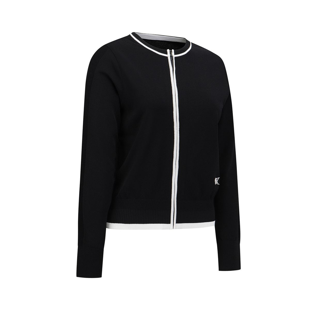 어뉴골프(ANEW GOLF) WOMEN FA FLIP SIDE KNIT CARDIGAN_BK