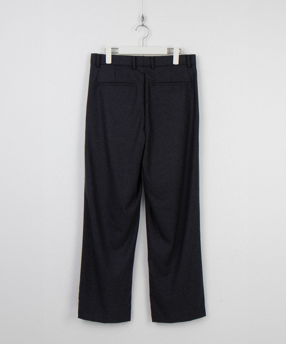 와기(WHAGI) Flannel Wool Pritzker Pants (Charcoal)
