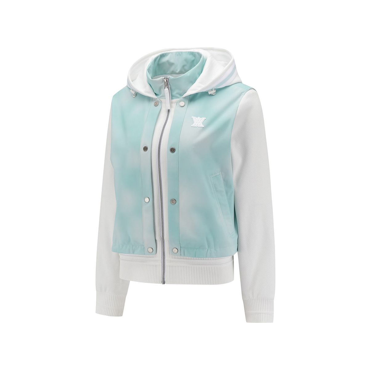 어뉴골프(ANEW GOLF) WOMEN FA GRADATION PATTERN HOODED JACKET_MT
